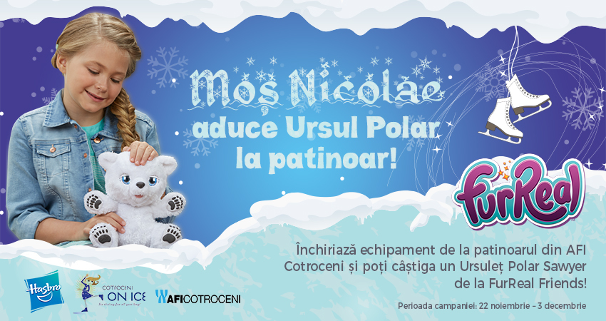Mos Nicolae aduce Ursul Polar la patinoar!