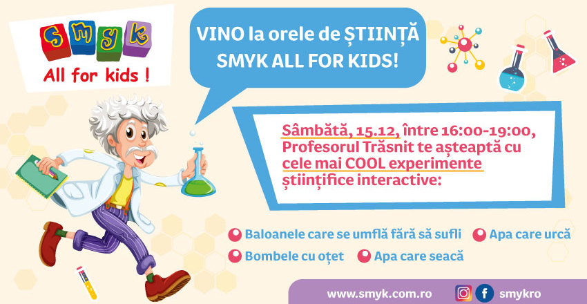 Orele de stiinta SMYK ALL FOR KIDS!