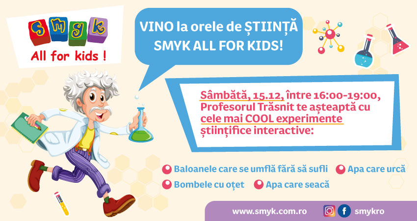 Orele de stiinta SMYK ALL FOR KIDS!