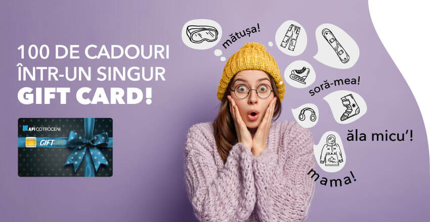 100 de cadouri într-un singur gift card!