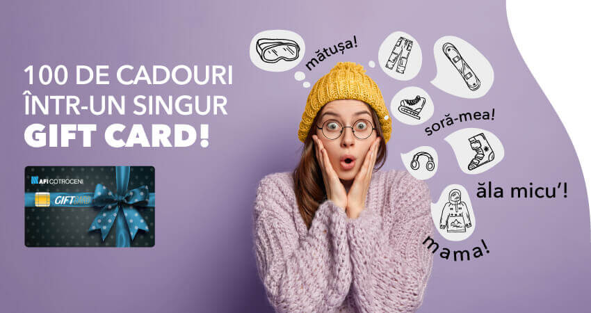 100 de cadouri într-un singur gift card!