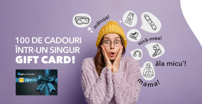 100 de cadouri într-un singur gift card!