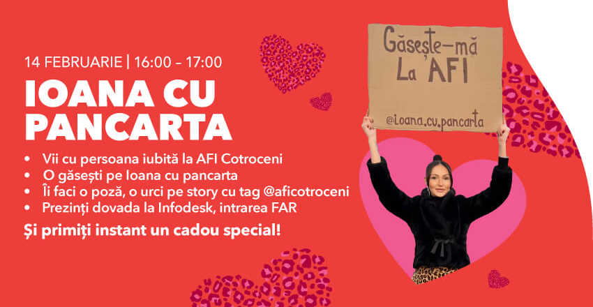 Dragostea plutește în aer la AFI Cotroceni!