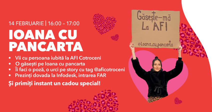 Dragostea plutește în aer la AFI Cotroceni!