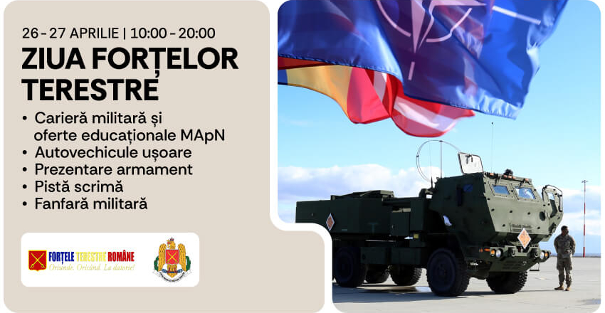 Vino la Ziua Forțelor Terestre: Simte pulsul vieții militare!