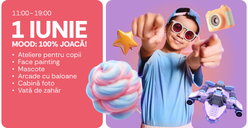 1 IUNIE la AFI Cotroceni — Unde JOACA e pe bune!