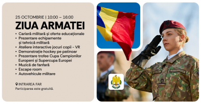 ARMY DAY la AFI Cotroceni – descoperă lumea din spatele uniformei!