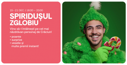 Spiridușul Zglobiu vine la AFI Cotroceni!