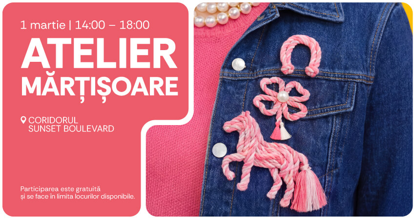 Atelier de Mărțișoare la AFI Cotroceni