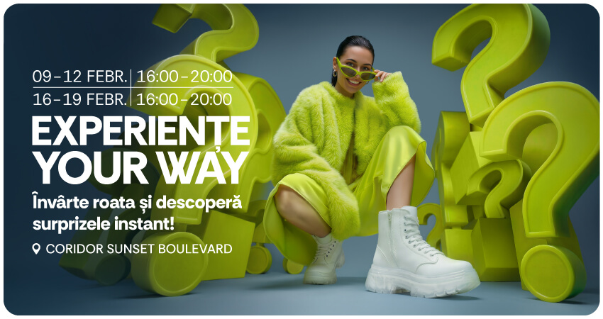 Experiente Your Way. Invarte roata si castiga premii instant