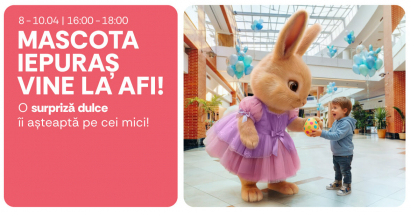 Mascota Iepuraș vine la AFI!