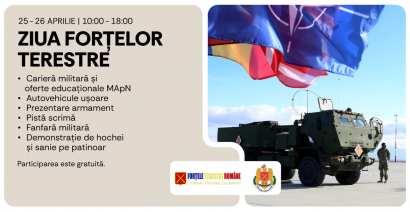 Vino la Ziua Forțelor Terestre: Simte pulsul vieții militare!