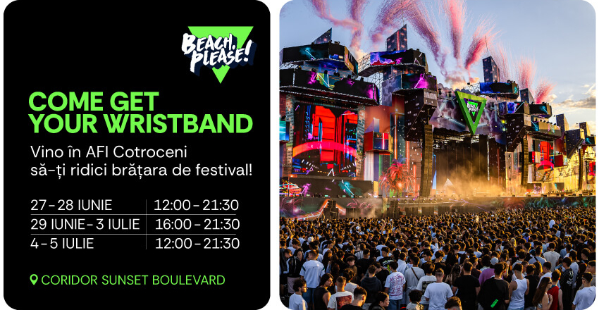 Deja știi, la AFI Cotroceni îți poți ridica biletul pentru festivalul Beach, Please!